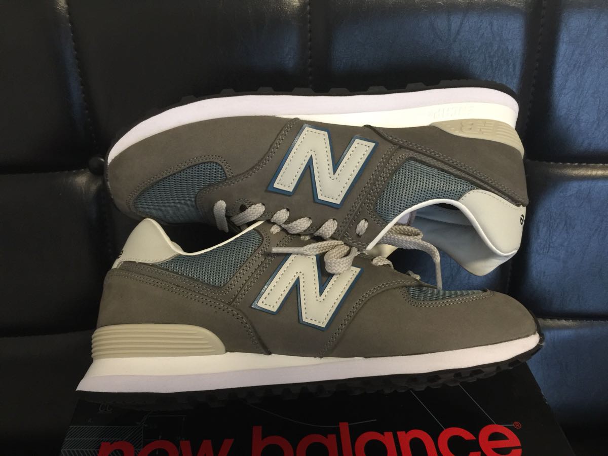 1回短時間だけ使用の美中古 new balance ML 574 GYC 27cm US9 国内正規