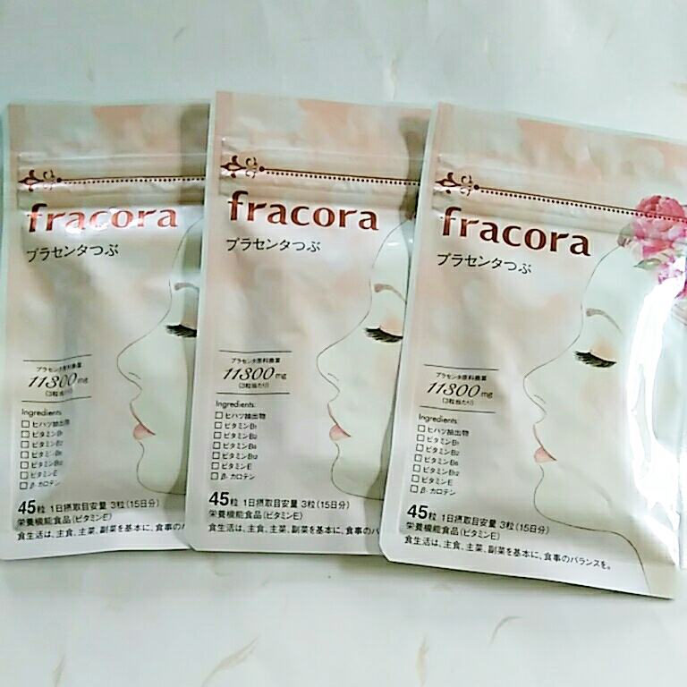 ☆新品☆　届いたばかりです☆　協和　フラコラ　プラセンタつぶ　リニューアル品！　一袋　45日分を3袋セット！☆☆☆♪♪♪ プラセンタつぶ エクソソーム ｜FRACORA（フラコラ）公式