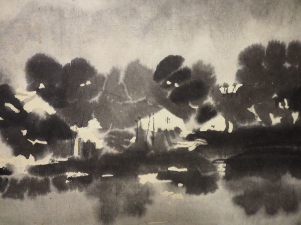 黎雄才 山水画 掛け軸 手描き 中国美術 絵画 書画 山水図 風景画 インテリア 掛け軸 中国 絵画 風景 黎雄才 山水画 掛け軸 手描き 中国美術 絵画