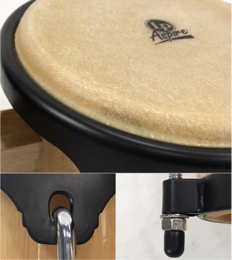 LP Aspire ボンゴ 500-AW 打楽器 ケース付 Aspire LP ボンゴ Kit