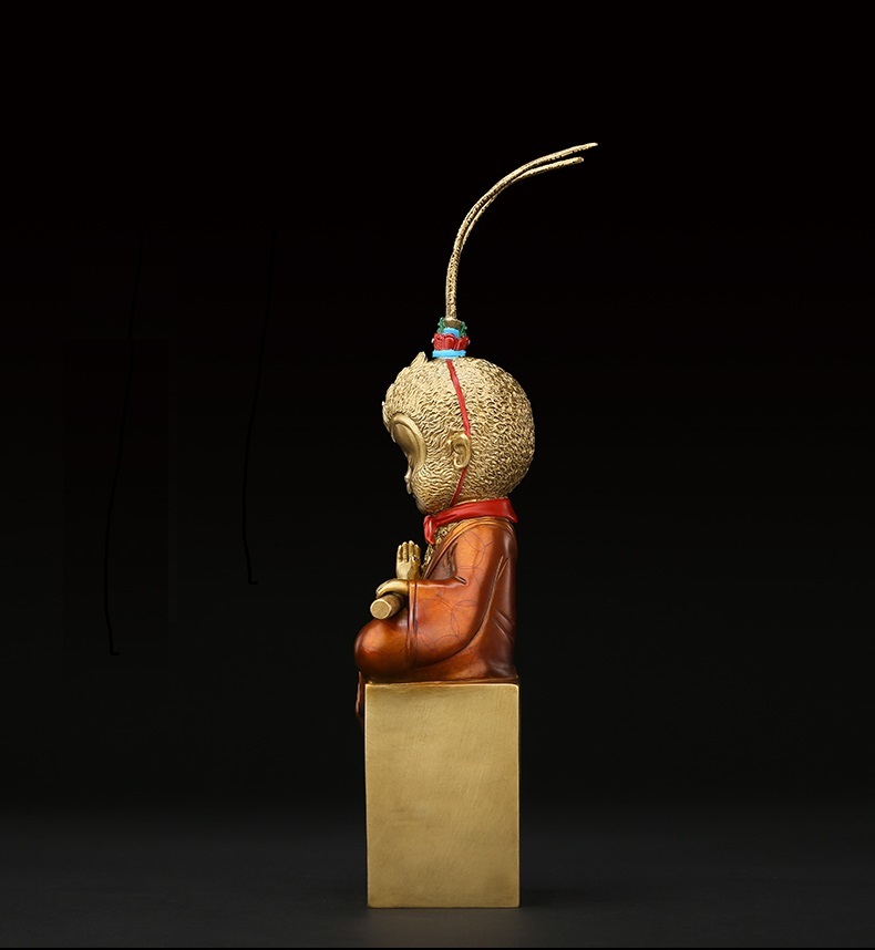 新品　銅制 精品　戦闘 悟空　サイズ：18X5.5X20ｃｍ black myth wukong 公式 WORKS-THE出陣-シリーズに孫悟空が登場！]｜ SUPER