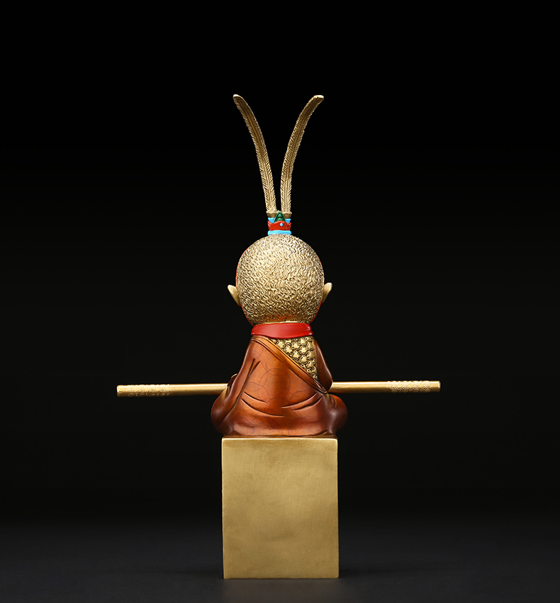 新品　銅制 精品　戦闘 悟空　サイズ：18X5.5X20ｃｍ black myth wukong 公式 WORKS-THE出陣-シリーズに孫悟空が登場！]｜ SUPER
