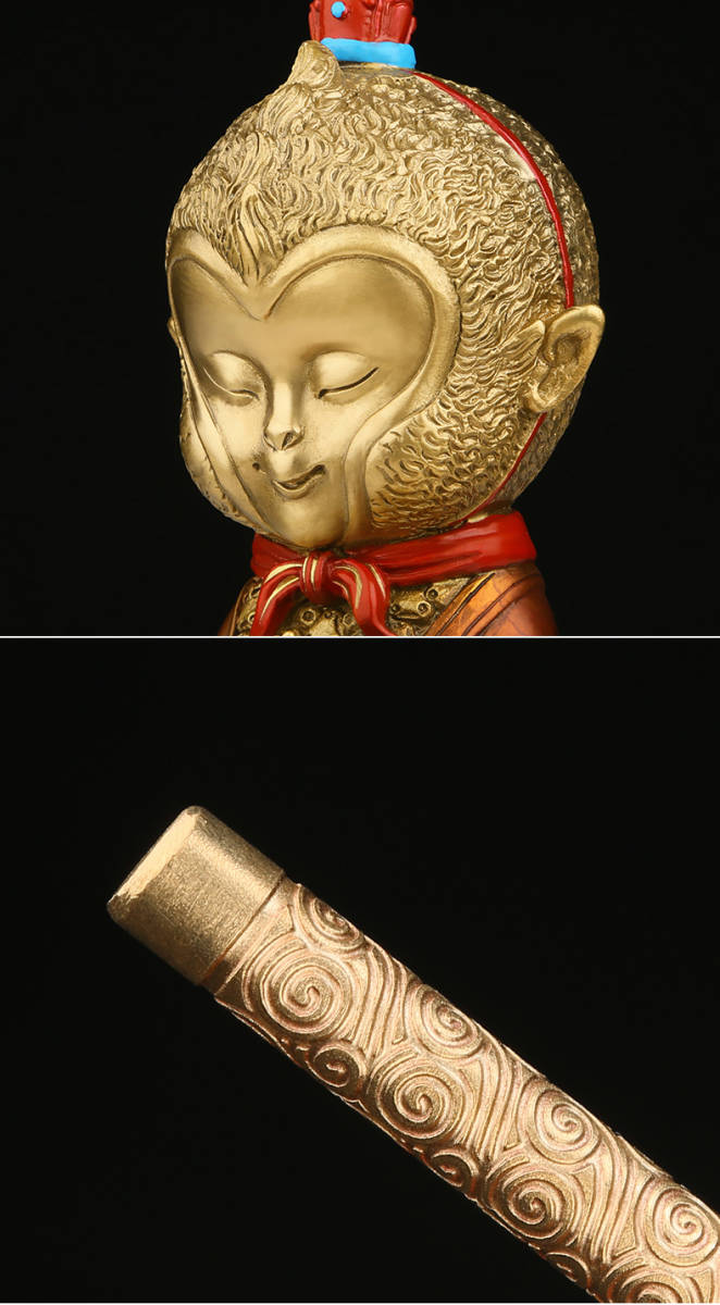 新品　銅制 精品　戦闘 悟空　サイズ：18X5.5X20ｃｍ black myth wukong 公式 WORKS-THE出陣-シリーズに孫悟空が登場！]｜ SUPER