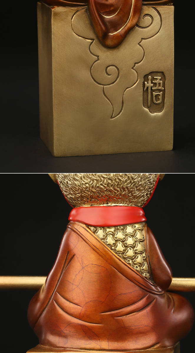 新品　銅制 精品　戦闘 悟空　サイズ：18X5.5X20ｃｍ black myth wukong 公式 WORKS-THE出陣-シリーズに孫悟空が登場！]｜ SUPER