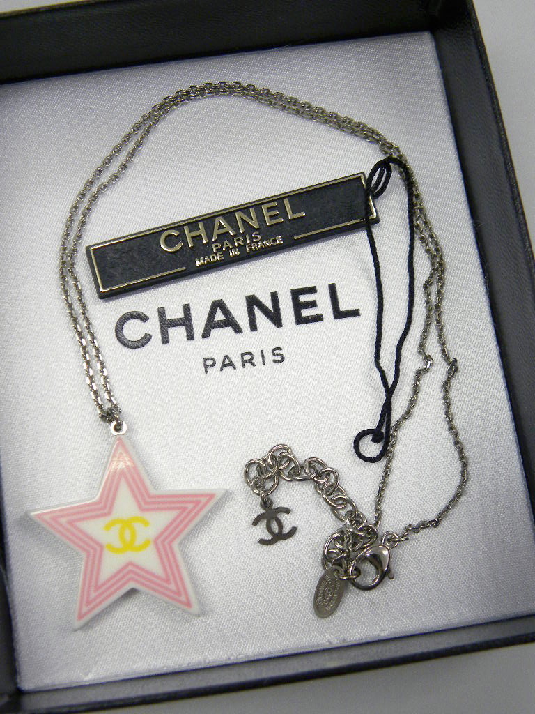 CHANEL フランス製 ネックレス ◇ 美品 本物 シャネル CHANEL フランス製 ココマーク 星 スター