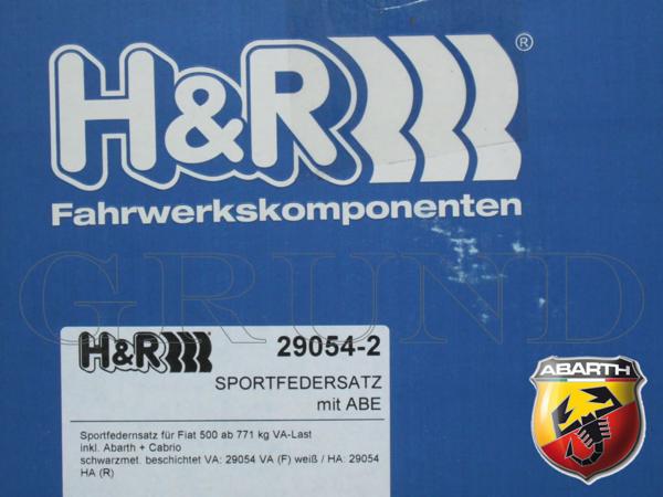 H&R スプリング Fiat Abarth フィアット アバルト 500 / 500C / 595
