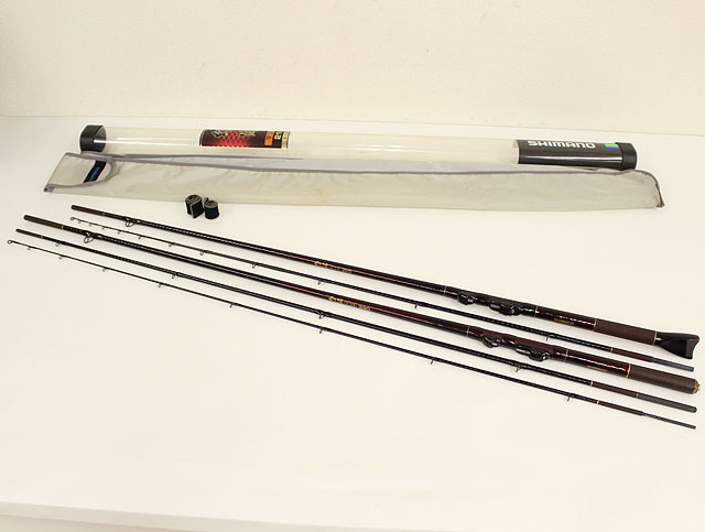 2 SHIMANO シマノ 幻波 3号 330 マゴチ　3本継 10～20号 HI-POWER XSUPER Fuji FS-6　カーボンロッド 名竿 美品SHIMANO 幻波マゴチ ３３０♪ 船竿 船竿公式直営ストア