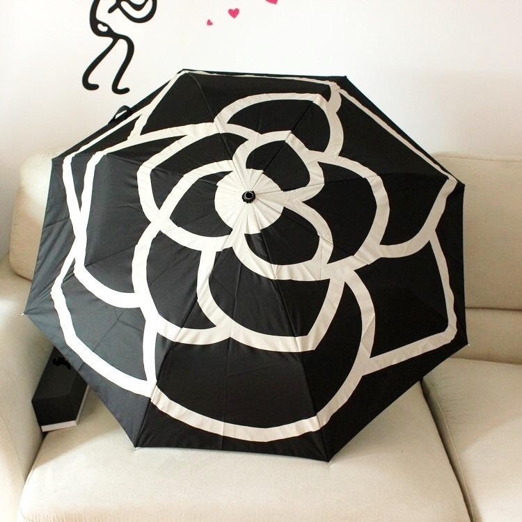 折りたたみ傘 シャネル カメリア CHANEL - 折り畳み傘 雨傘 晴雨兼用