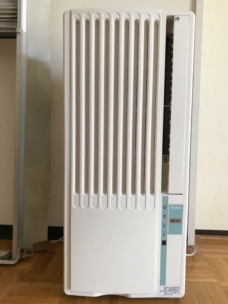 ハイアール 窓用エアコン JA-18Vリモコン 窓ロック 窓枠付き！ Amazon