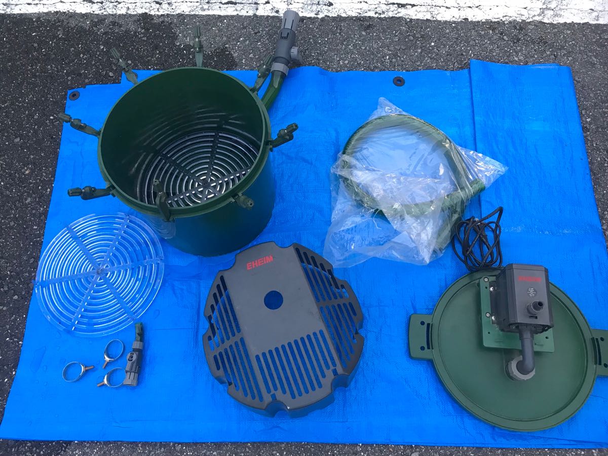美品 エーハイム 2250 大型外部フィルター バケツ EHEIM 美品 