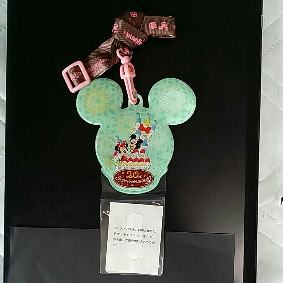 美品 東京ディズニーランド ２０周年 チケットホルダー