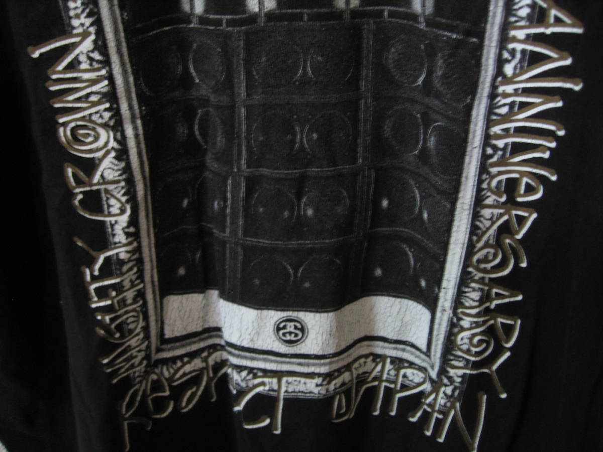 STUSSY MIGHTY CROWN マイティークラウン Tシャツ XLサイズ 黒 