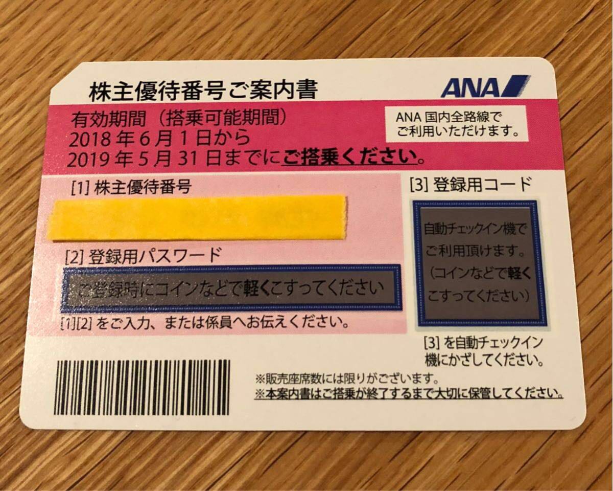 【簡易書留】全日空ANA株主優待券 7枚(2019年5月31日まで) グループ優待券付 送料込み_2