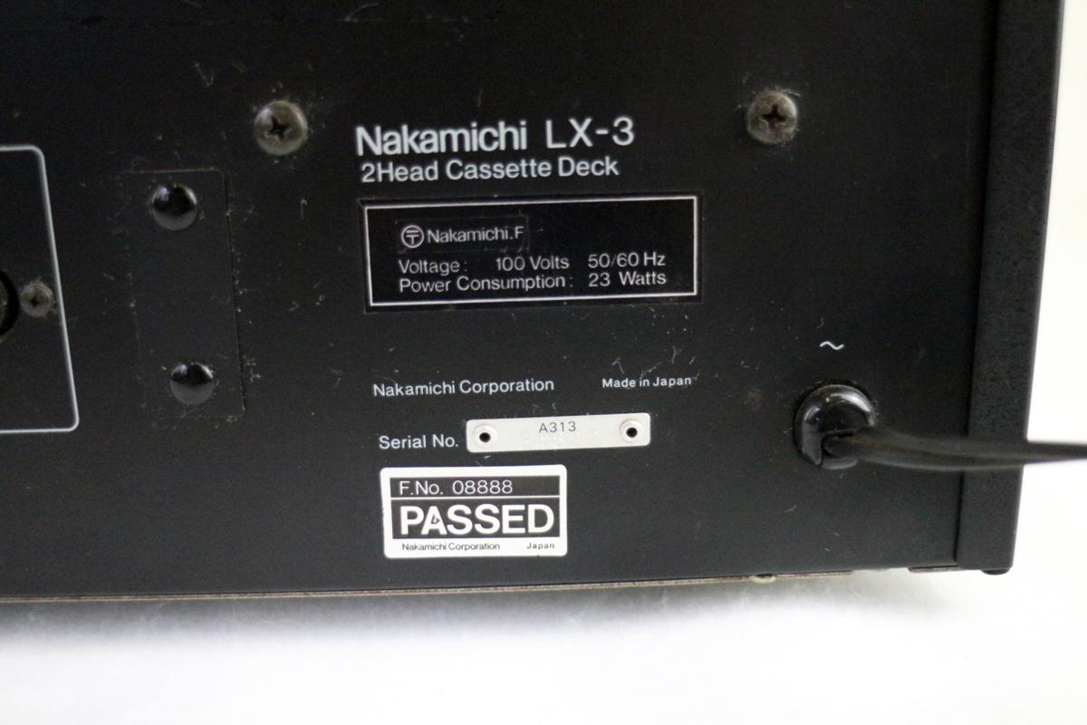 ☆ジャンク品☆カセットデッキ Nakamichi LX-3 ナカミチ 【公式通販】