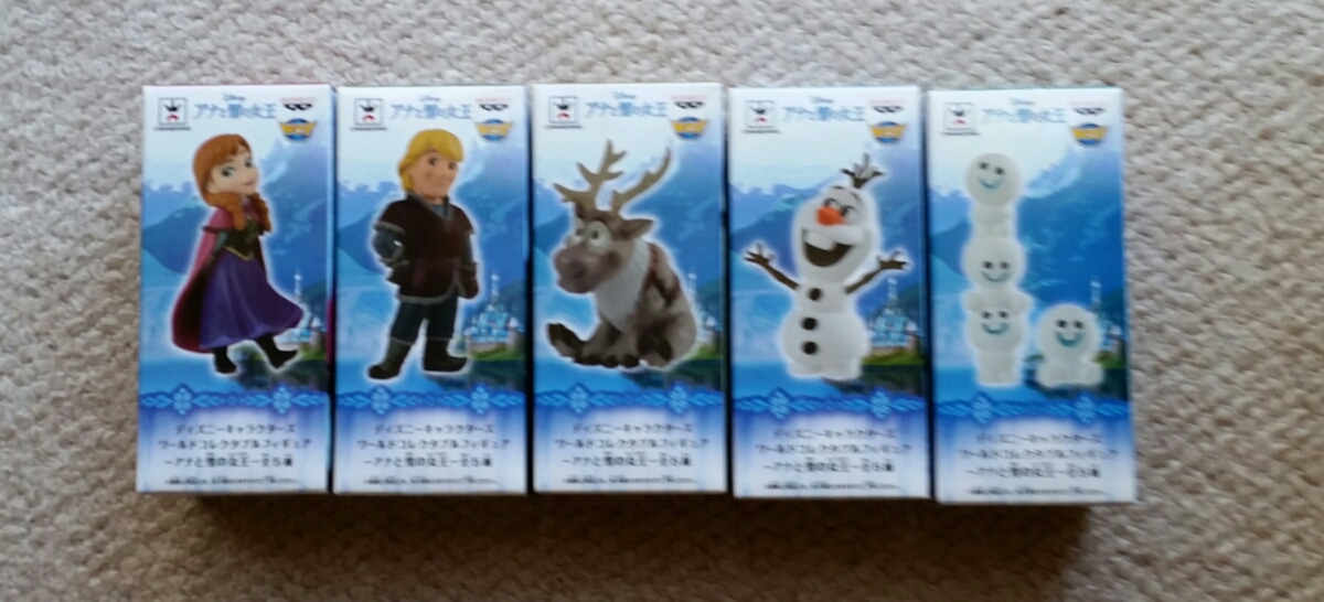 早い者勝ち！即決3500円 ディズニーキャラクターズ　ワールドコレクタブルフィギュア 　アナと雪の女王 全5種セット　新品未開封　No5