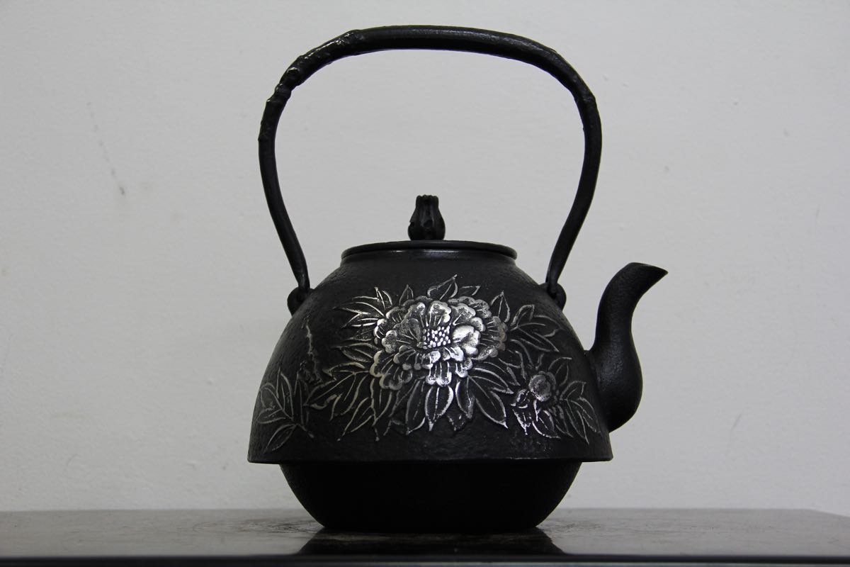 京都鉄瓶 玄々斎銘 茶道具 鉄器工芸品 鉄製丸型鉄瓶 時代物 鉄瓶 | 煎茶