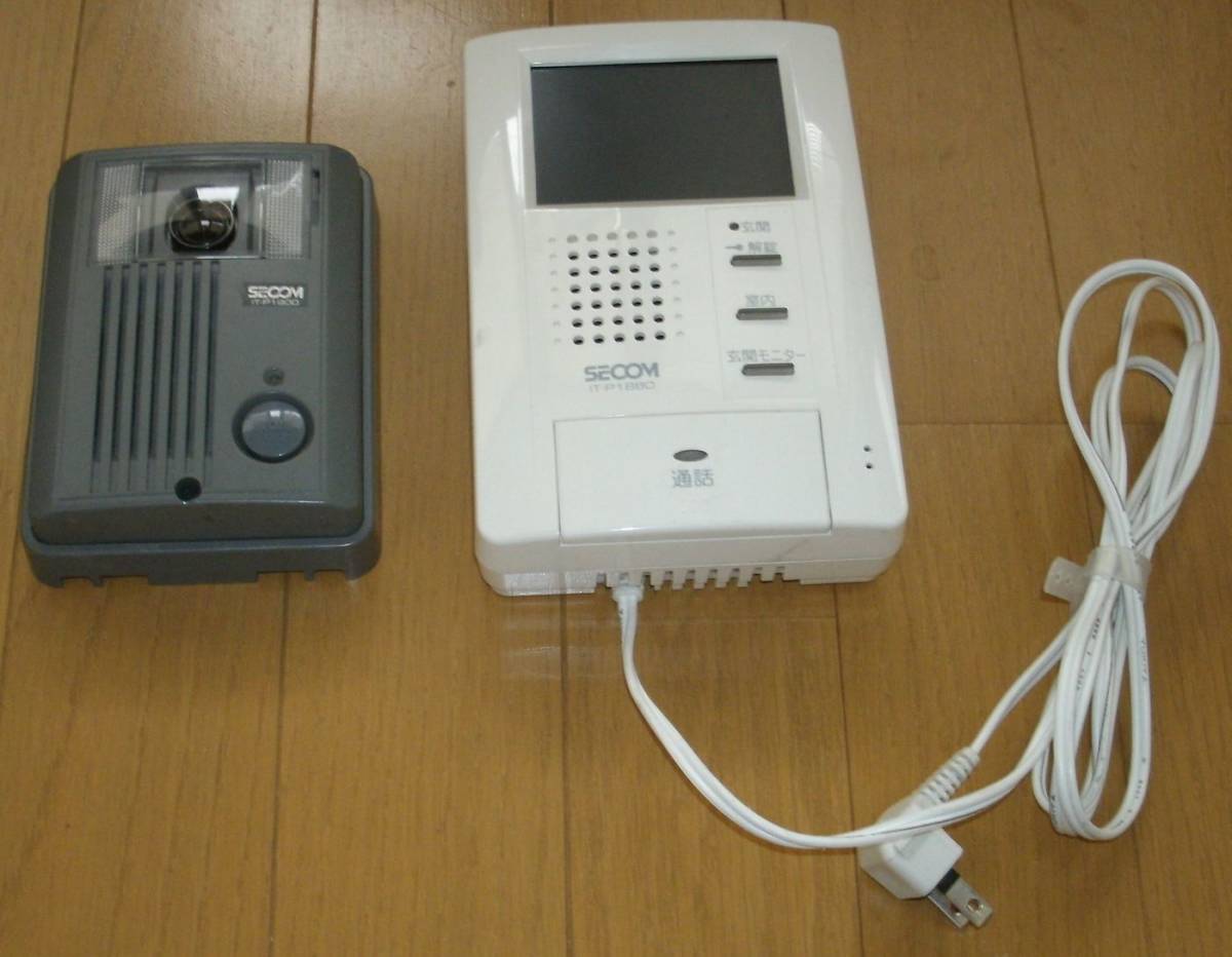 アイホンSECOM カラーモニター画面・インターホンセット中古・親機 IT