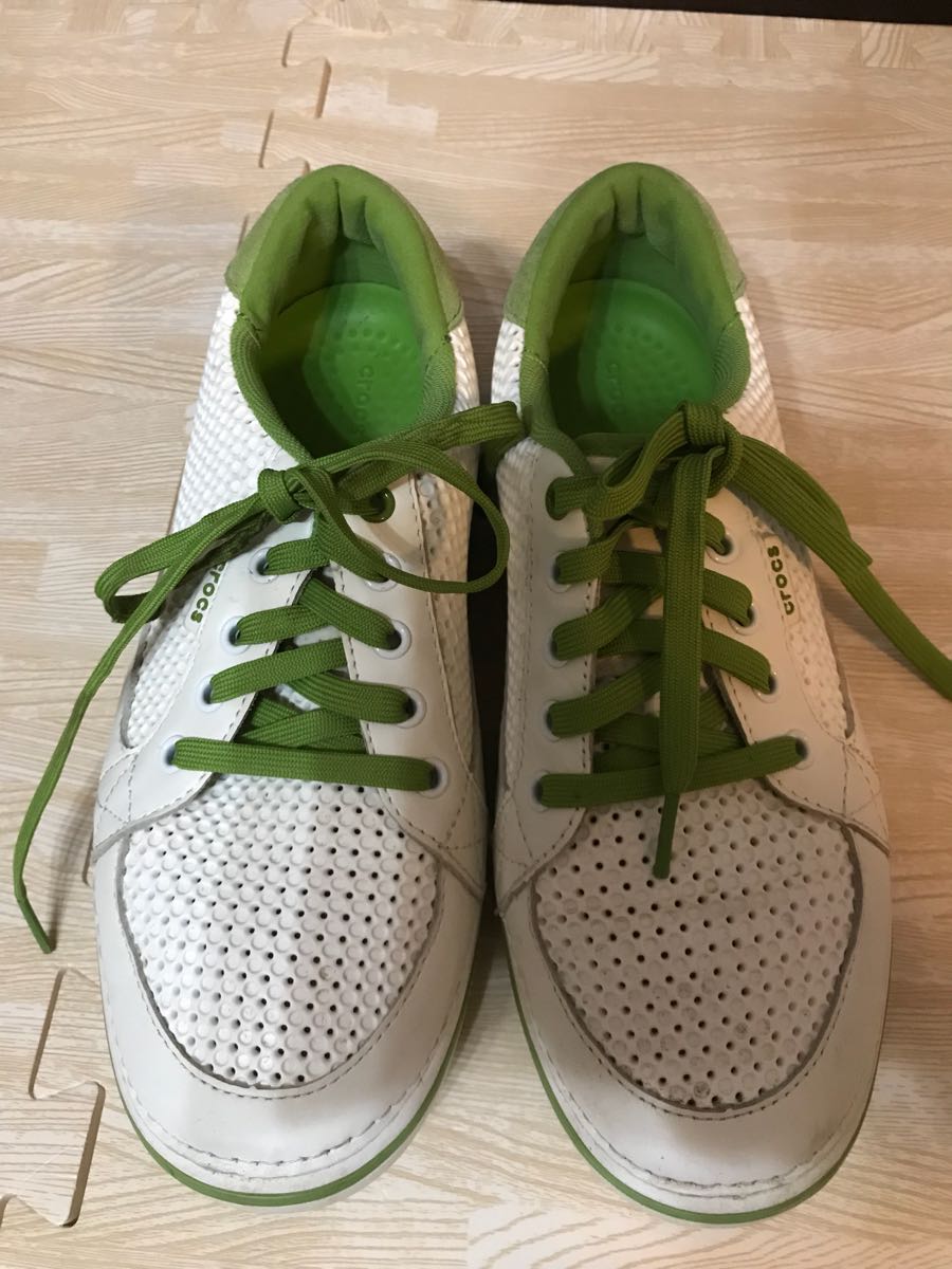 美品 クロックス crocs ゴルフシューズ M8 26.0㎝ (ジェネム