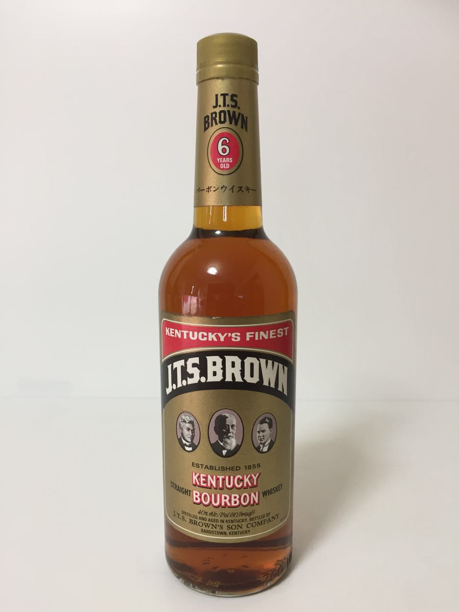 人気セール，低価 古酒 終売 J.T.S.BROWN JTS ブラウン 6年 バーボン ウイスキー 700ml 40度 未開栓 オールドボトル(バーボン)｜売買されたオークション情報、yahooの商品情報をアーカイブ公開 - オークファン バーボン