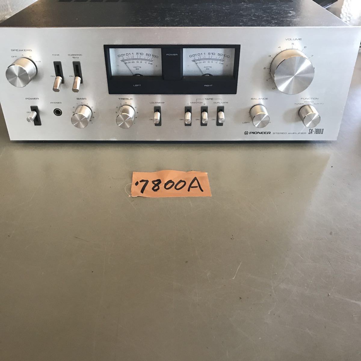 ☆プリメインアンプ パイオニア SA-7800Ⅱ PIONEER中古現状品 【公式通販】