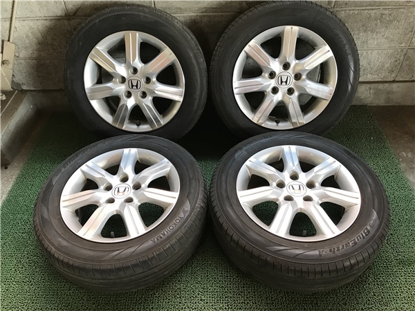 ホンダ 純正 16×6J OFF50 5H PCD114.3 YOKOHAMA BluEarth-A 205/60R16 売切!!
