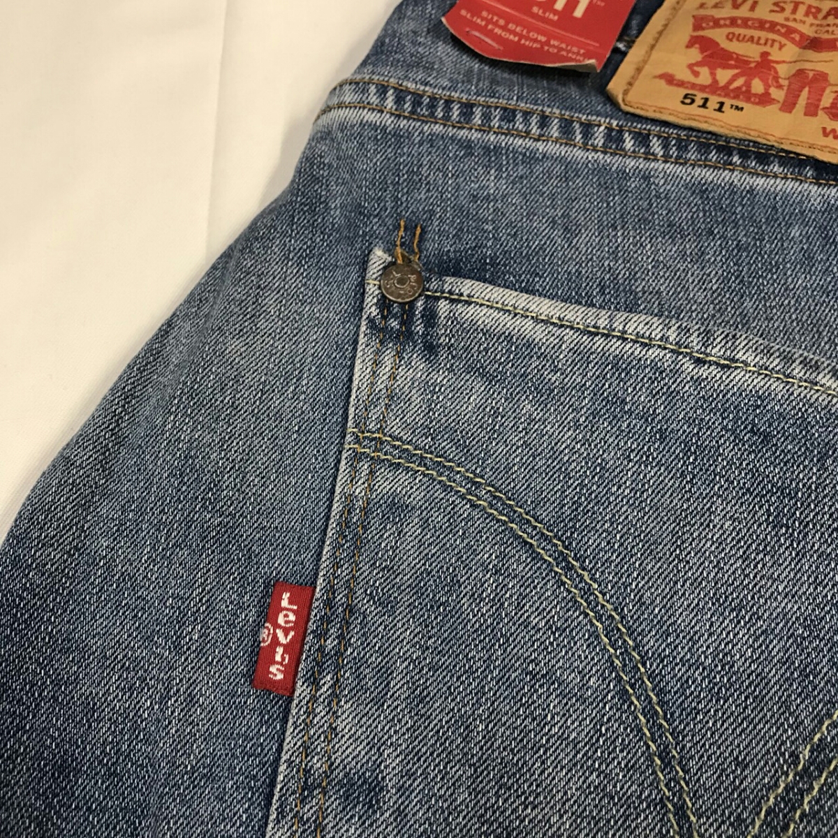 リーバイス511 スリムフィット デニムパンツ ライトインディゴ W32L32 