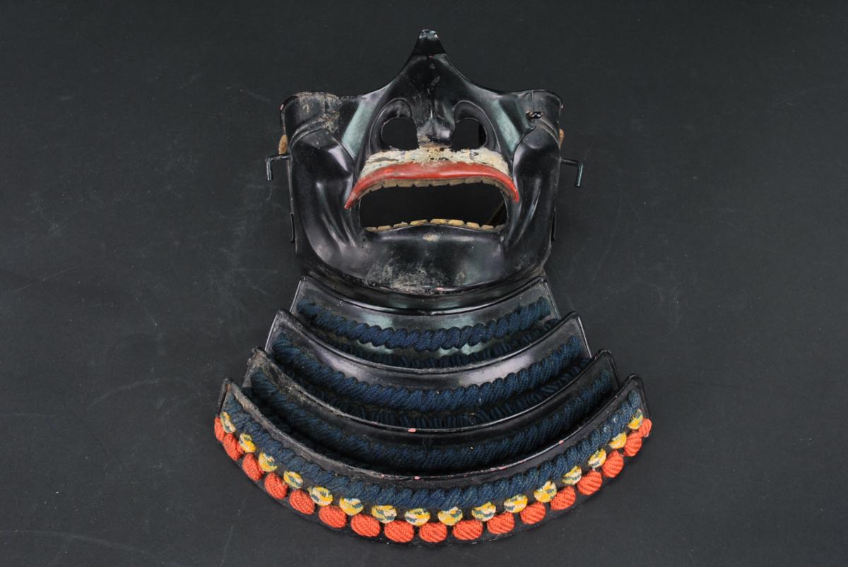 日本美術 面頬 鎧 甲冑 時代武具 H1918 面頬 【公式通販】