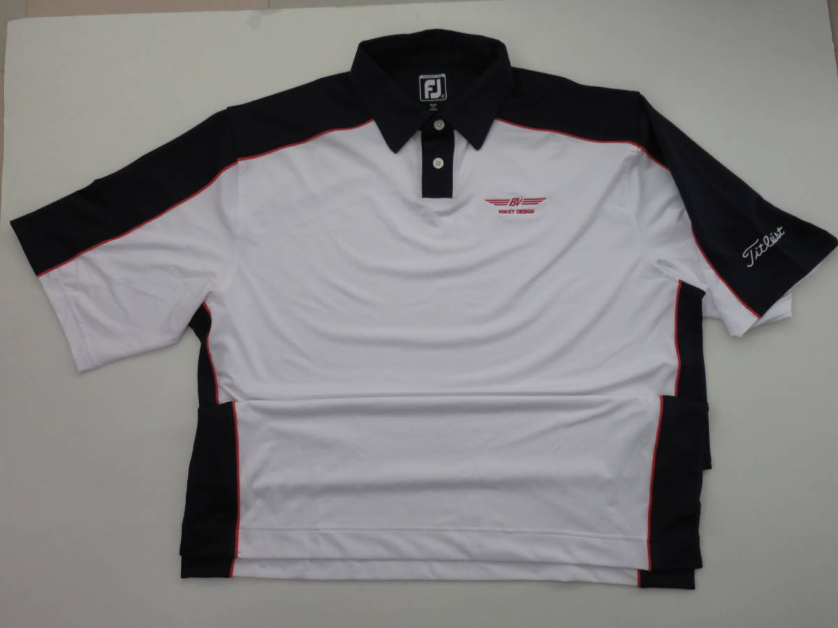 ★超激レア★新品未使用品★FootJoy★VOKEY DESIGN★Titleist★トリプルネーム★半袖★シャツ★XL★ホワイト
