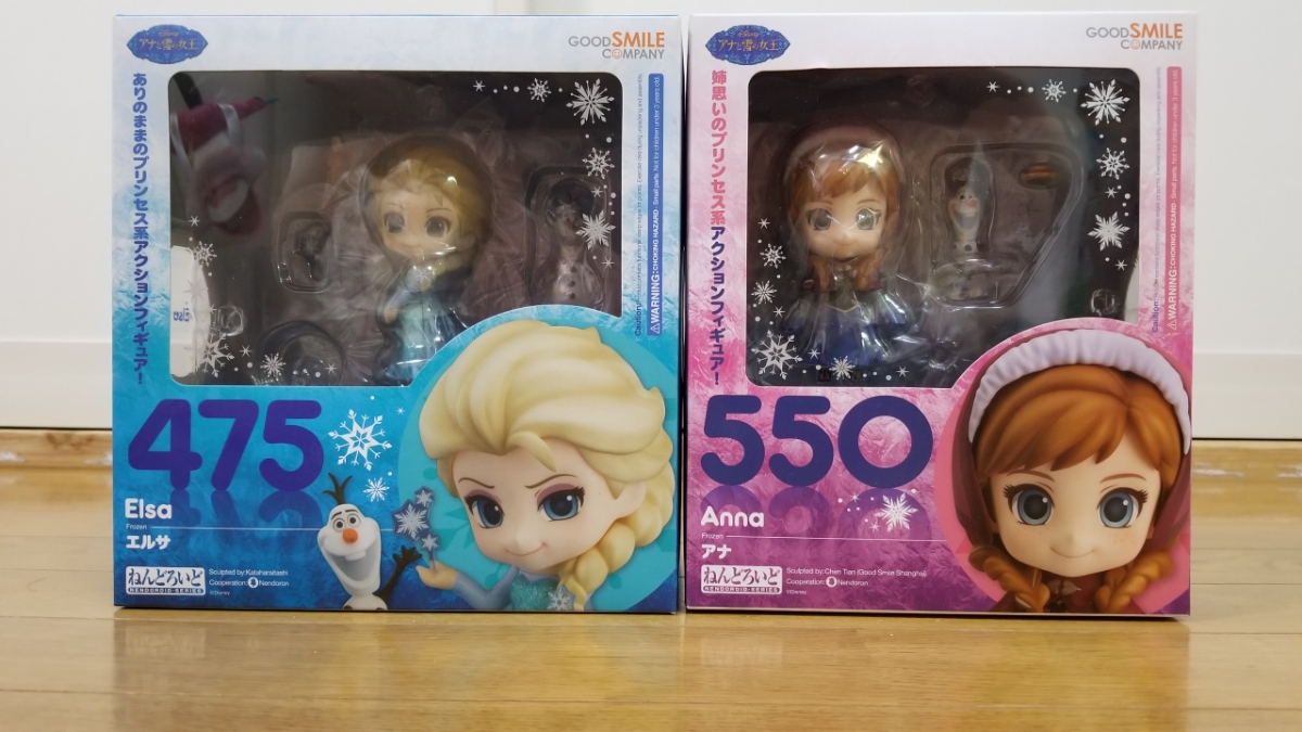 ねんどろいど アナと雪の女王 エルサ(475)とアナ(550)