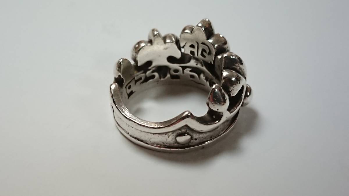 中古] A&G エーアンドジー 初期王冠リング 指輪 19号 925シルバー 銀 