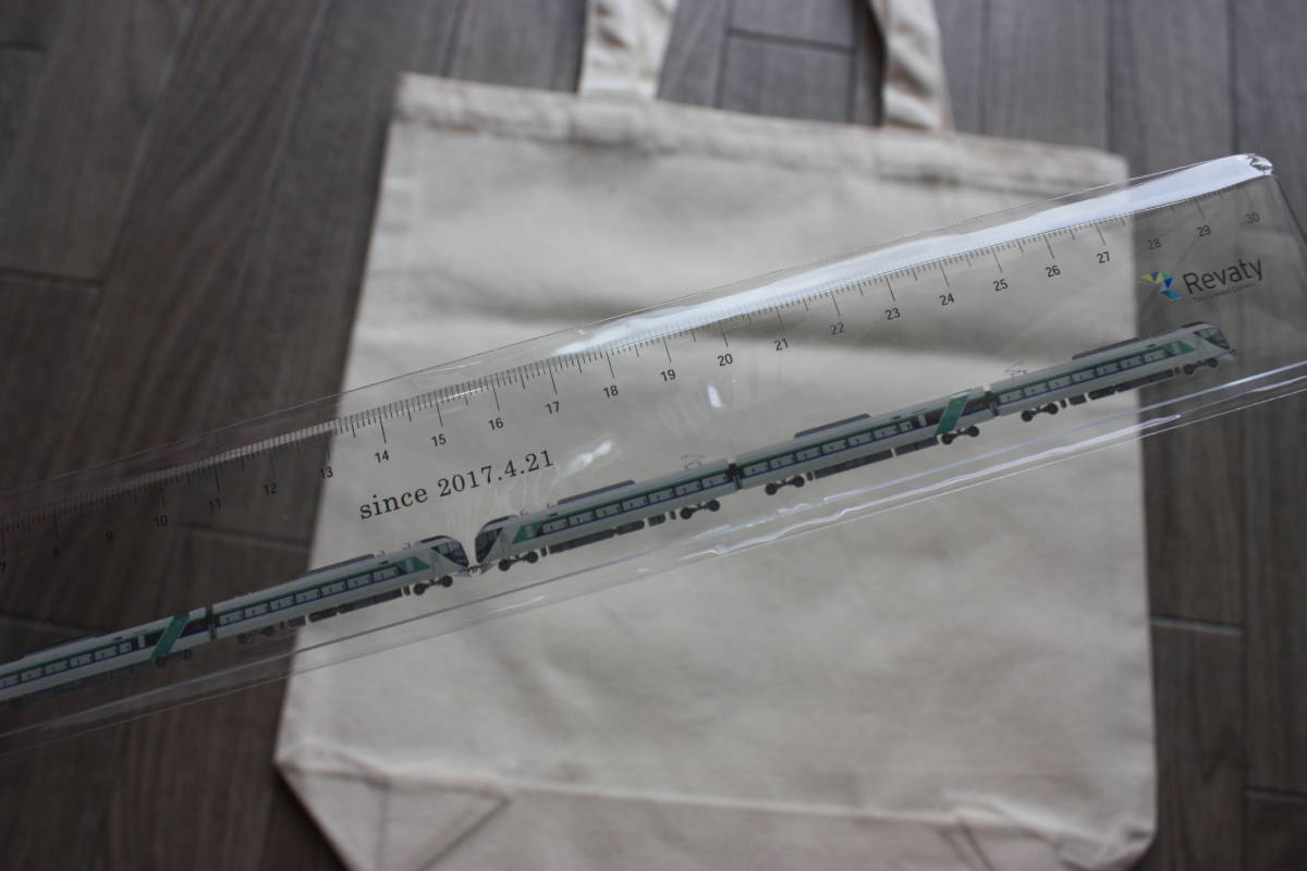 東武鉄道　特急Revaty　リバティの定規とN-VACのトートバッグ　セット_2