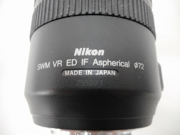 ジャンク Nikon AF-S VR Zoom-Nikkor 24-120mm f/3.5-5.6G IF-ED レンズ