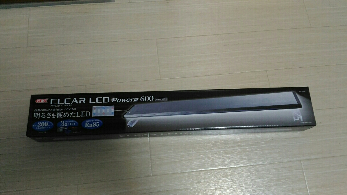 新品 GEX CLEAR LED POWER Ⅲ 600 水槽ライト 鑑賞魚用 クリアLED