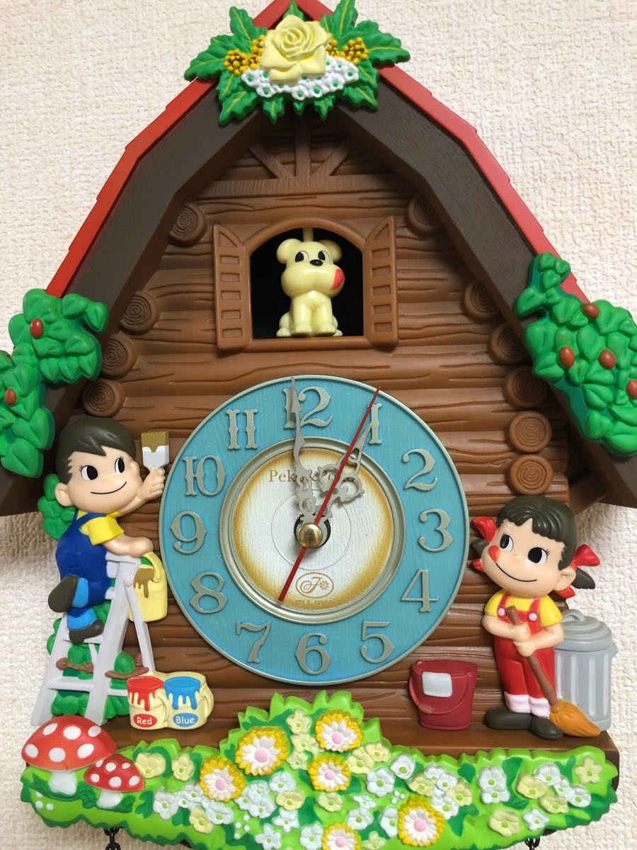 ☆不二家☆ペコちゃん振り子時計♪非売品