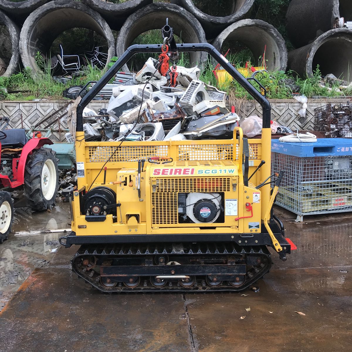セイレイ 林内作業車 集材機 実働品 SCG11W (運搬車、トレーラー 