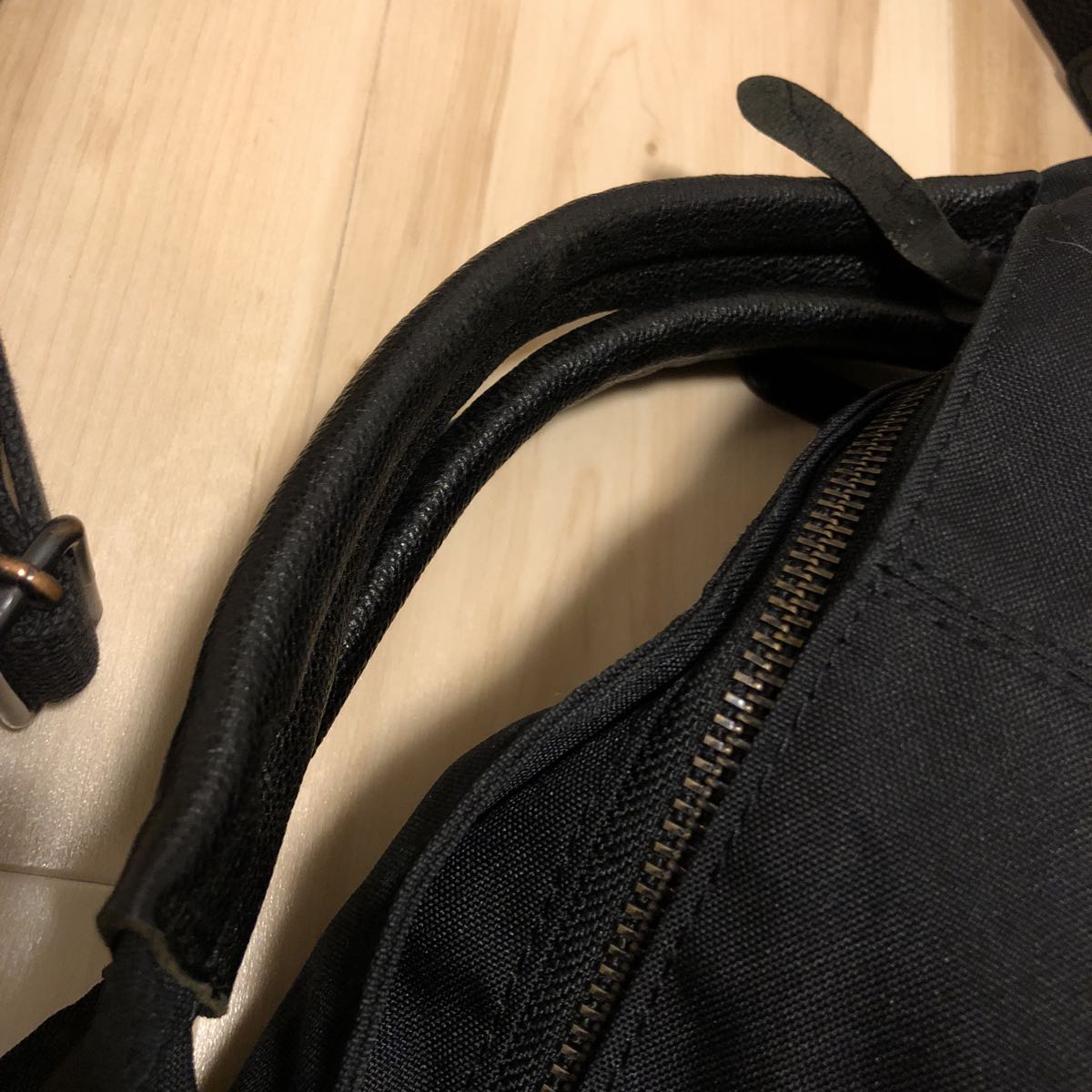 STUDIOUS ステュディオス レザー ナイロン 2WAY ハンドバッグ 