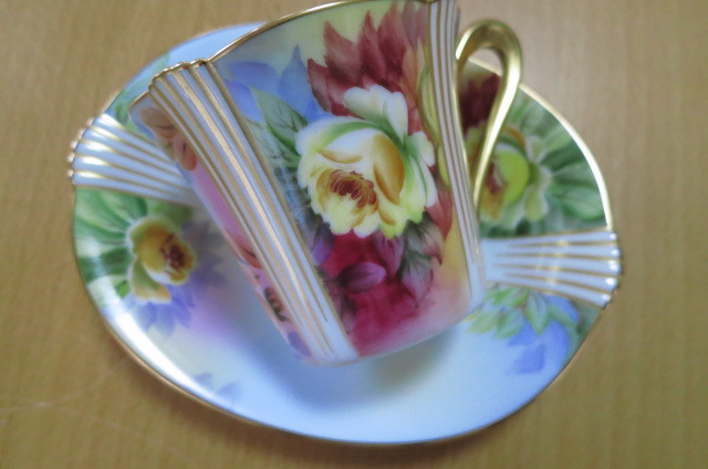 Noritake ダイヤモンドコレクション ハンドペイント カップ&ソーサー1客