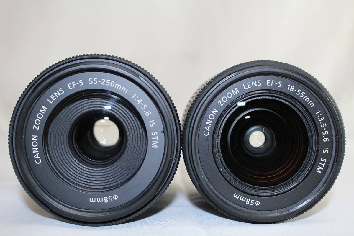 8hEX05509 Canon カメラ EOS KISS X7i ダブルズームキット 美品 箱入