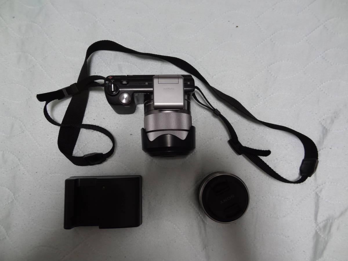 中古 SONY NEX-5 ダブルレンズ キット ミラーレス一眼デジタルカメラ