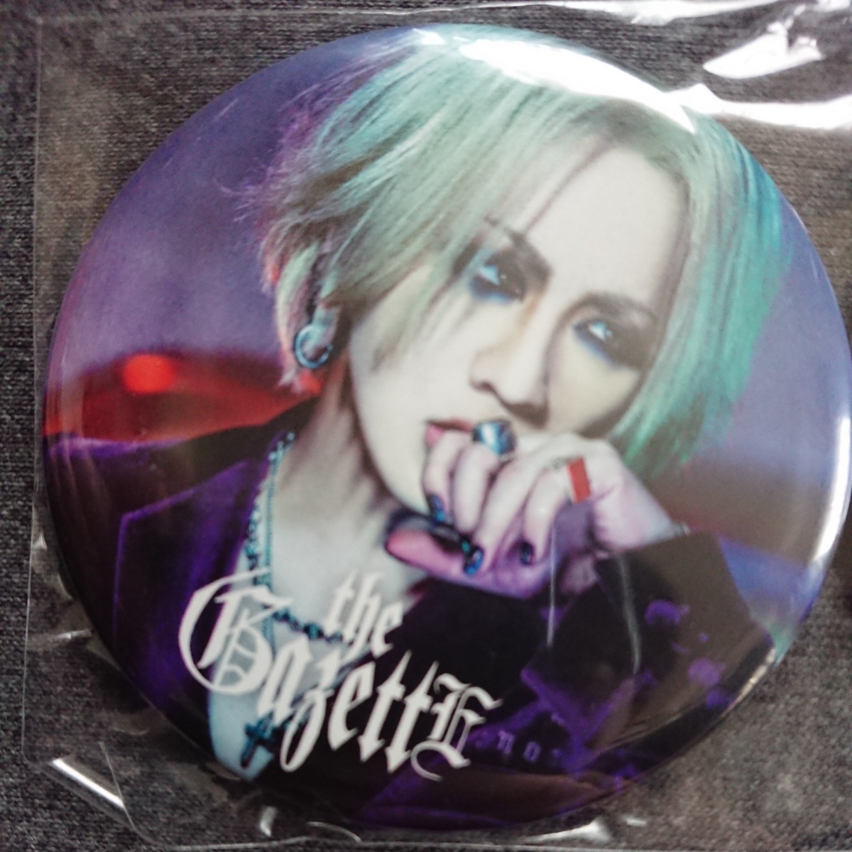 the GazettE ルキ 直筆サイン入り缶バッジ the GazettE NINTH HMV先着
