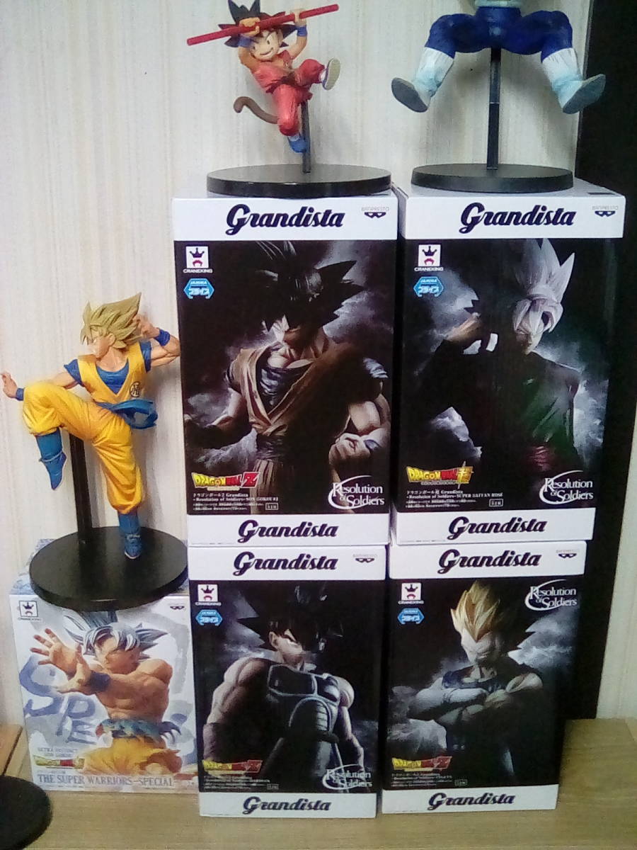 ドラゴンボール Grandista バーダック　ロゼ　2体セット ドラゴンボール Grandista Resolution of Soldiers 悟空 ベジータ ロゼ