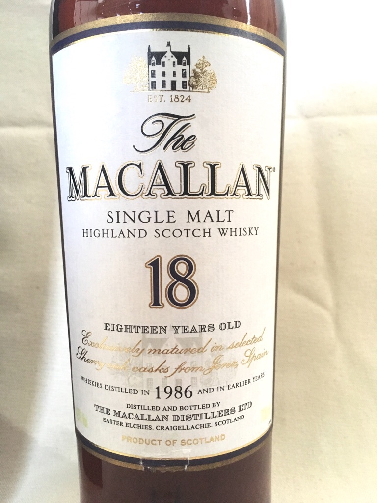 レア！正規品】 MACALLAN マッカラン ウイスキー シングルモルト 18年