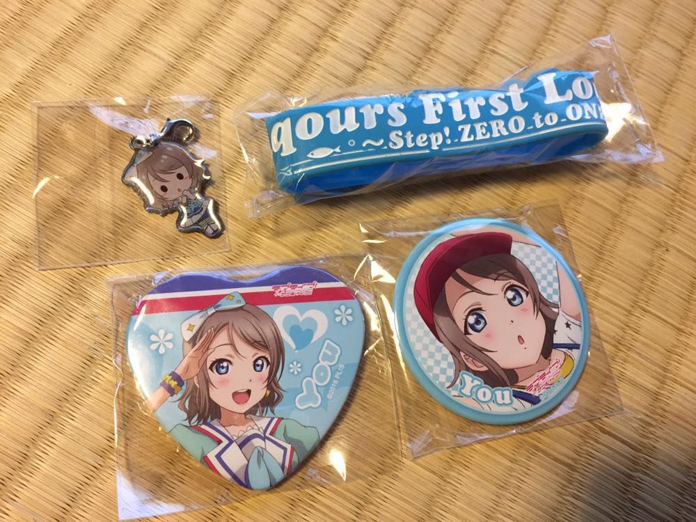 ラブライブ サンシャイン Aqours 1st 会場限定 ガチャ 渡辺曜 缶バッジ