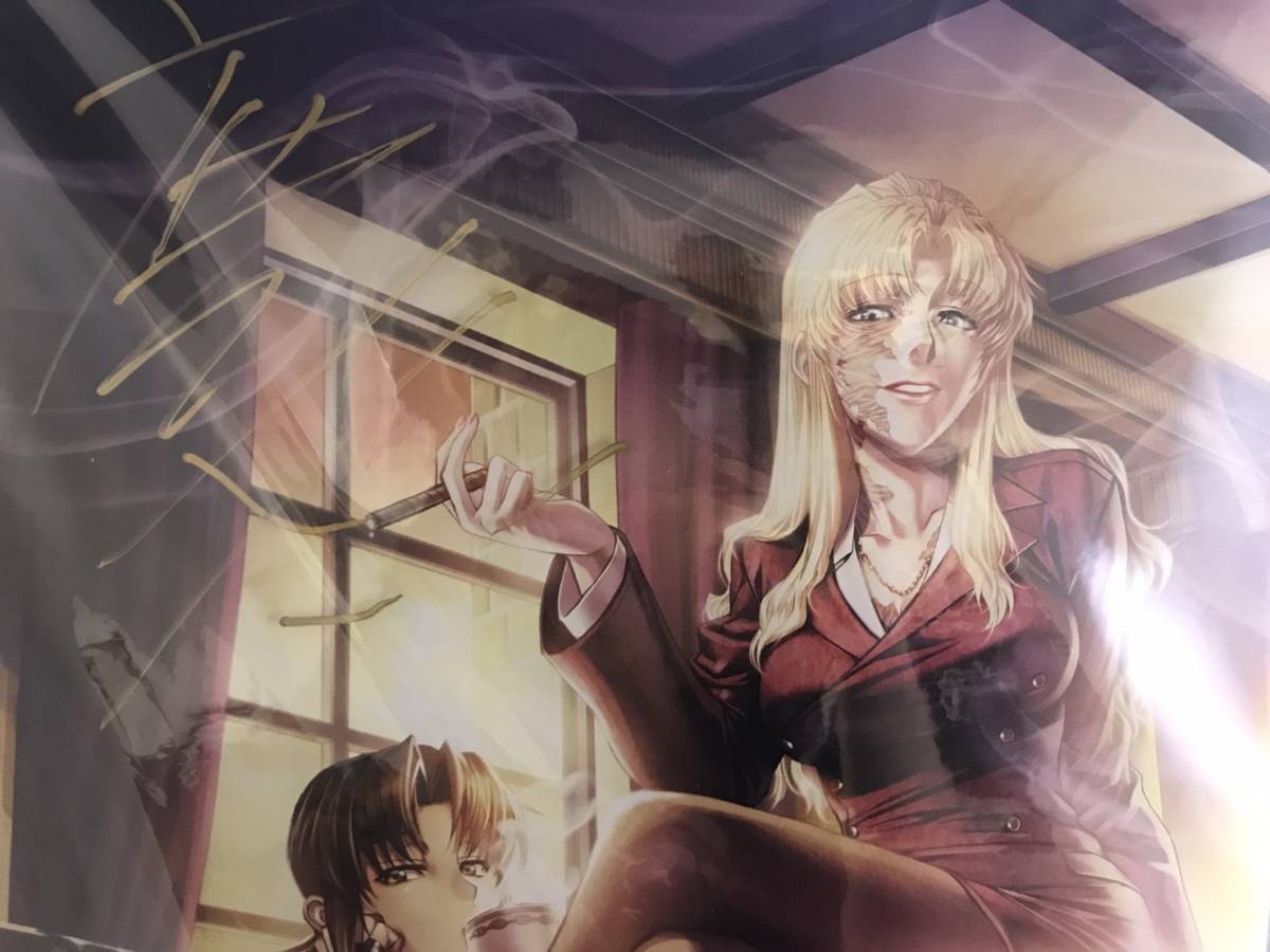 ブラックラグーン BLACK LAGOON コミケ限定 直筆サイン入り セル画