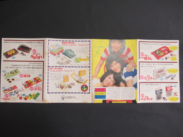キャンディーズ冊子☆希少 1976年非売品 店頭用 森永製菓
