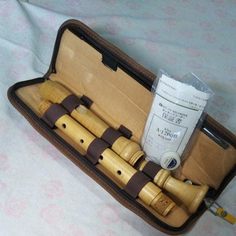 新品未使用！全音・木製アルトリコーダー、A-1700B（専用ケース