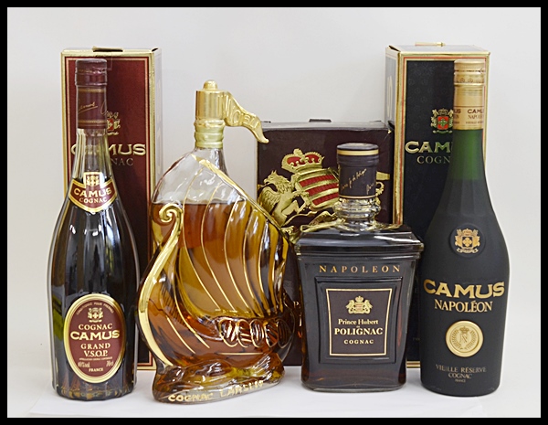 未開栓 4本セット カミュ ナポレオン ヴィエイユリザーブ カミュ コニャックグランドVSOP 他 700ml ブランデー