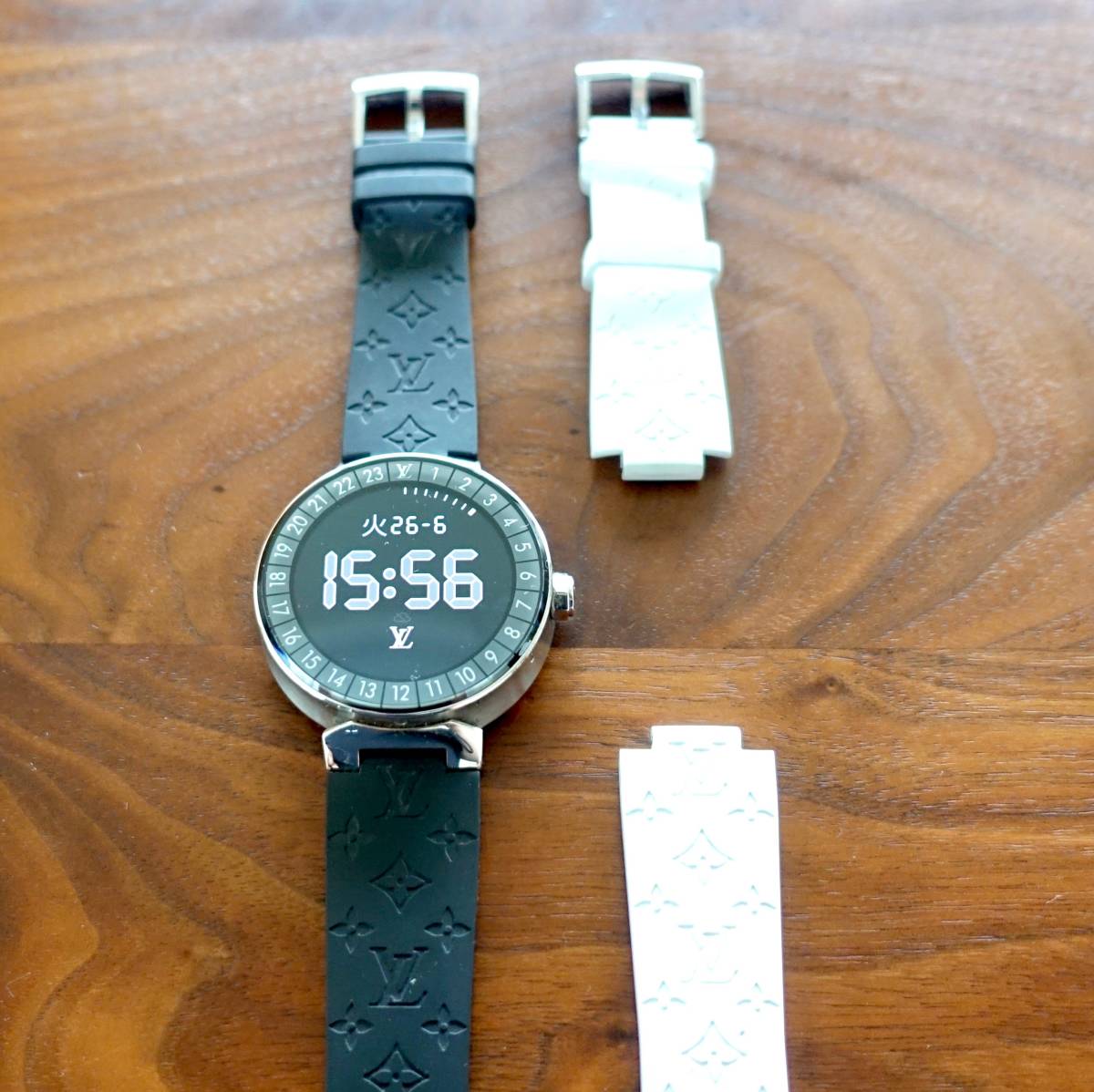 ルイヴィトン タンブール　QA004Zデジタルホライゾングラフィットベルト２本付き_3