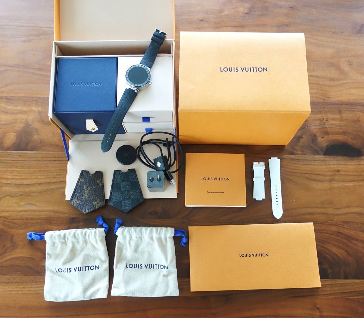 ルイヴィトン タンブール　QA004Zデジタルホライゾングラフィットベルト２本付き_5