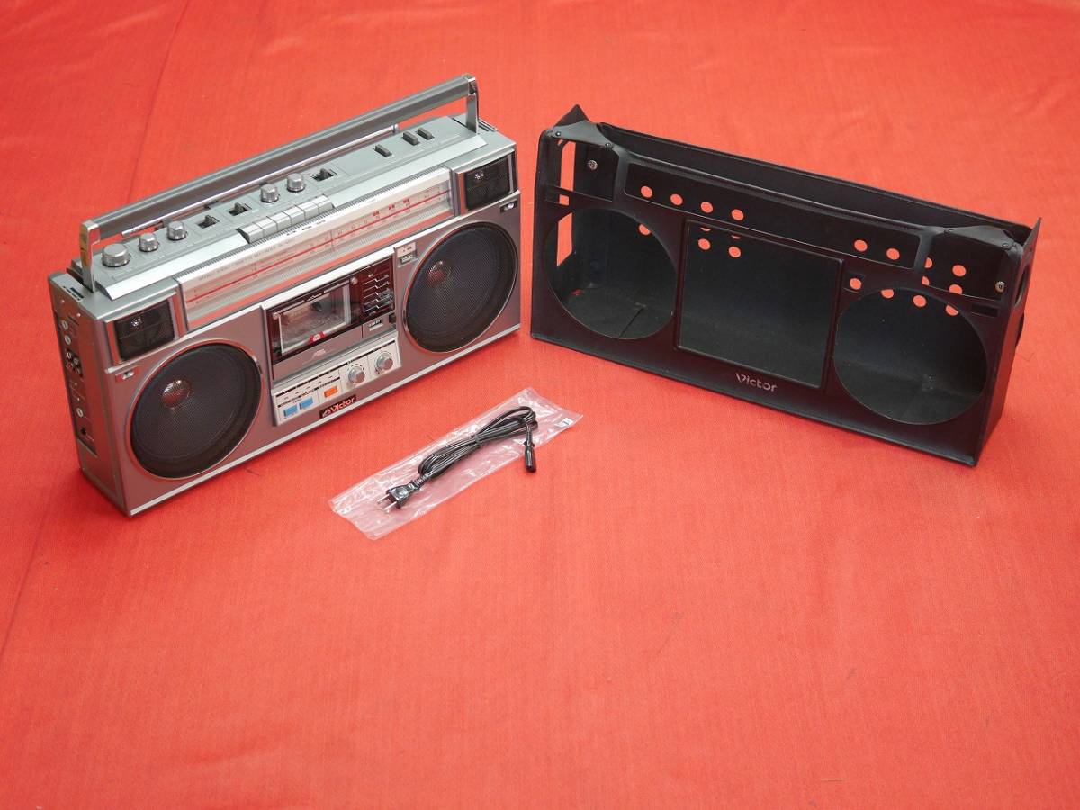 大得価，100%新品 昭和レトロ. Victor ビクター RC-M50 ステレオ FM/AM